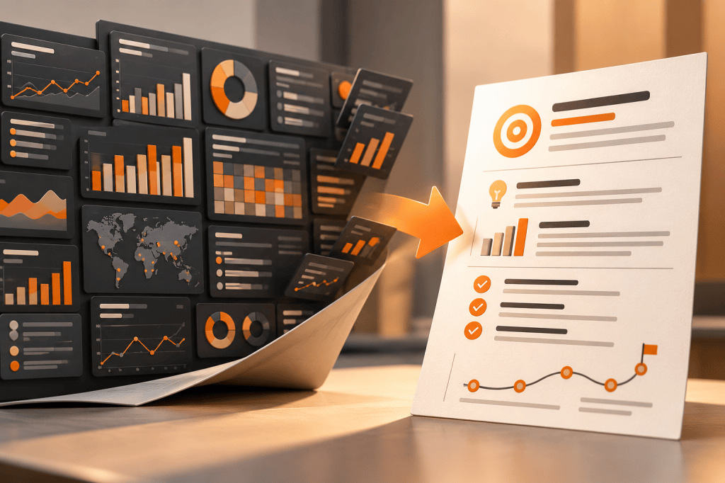 Turn a Monthly Dashboard Into a Decision Memo, Not an AI&nbsp;Monologue